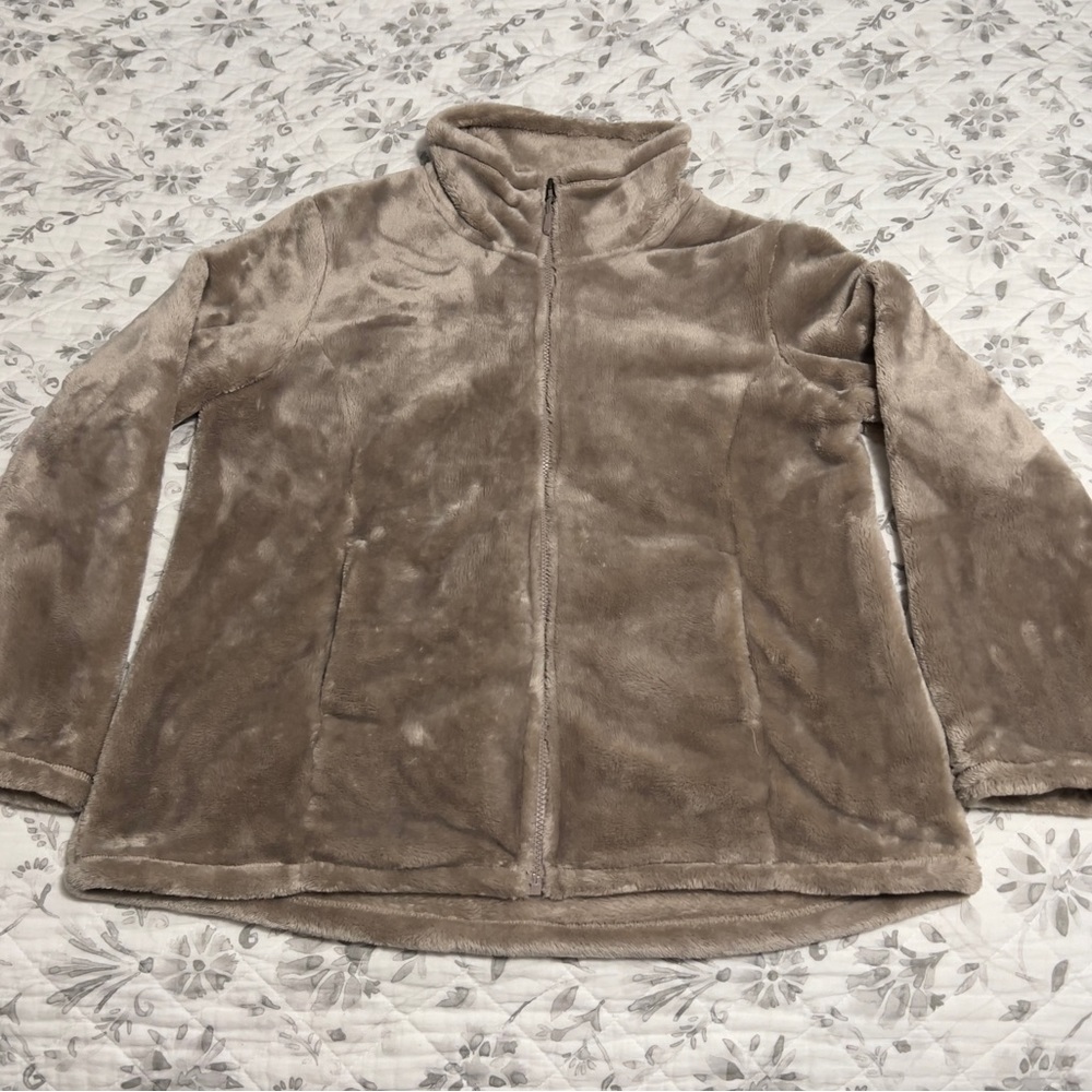 32 Degrees Women's Plush Luxe Fur Super Soft Full Zip Outwear Jacket Goat